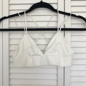 White free people bra